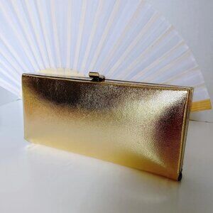 Vintage 1970's Gold Clutch Purse